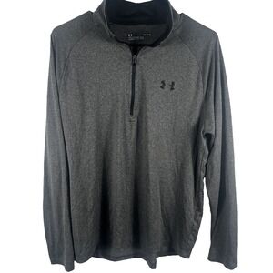 Under Armour Men's UA Tech 2.0 Half Zip Pullover Carbon Heather Grey